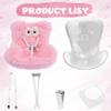 Car Seat for Dolls, Cute Safety Have a Seat with Soft Furry Cushion Pink Sofa Car Air Vents Clip Desktop Decor Chair To Display Doll Toy Ornaments