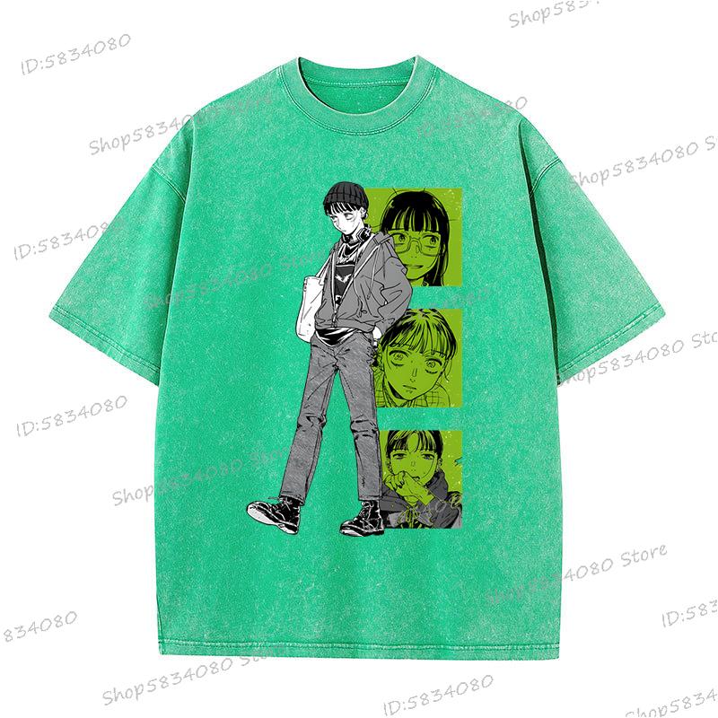 2025 The Guy She Was Interested TShirt Unisex Fashion Casual Tee Tops Unisex Women Anime Unisexga Vintage Wash 100 Cotton Tshirt
