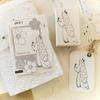 Little Girl Journal Stamps Scrapbooking  Series, Red Rubber, All Maple Can Be Versatile Small Flowers Yier Studio