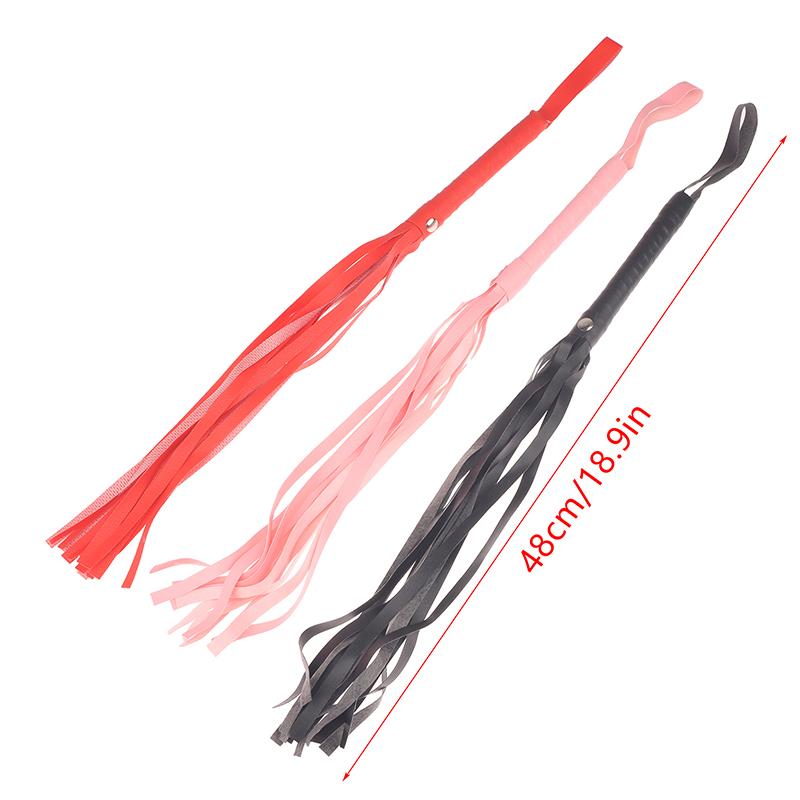 High Quality Pu Leather Pimp Whip Racing Riding Crop Training Horse Whip Stage Performance Prop Party Flogger Horse Riding Whip