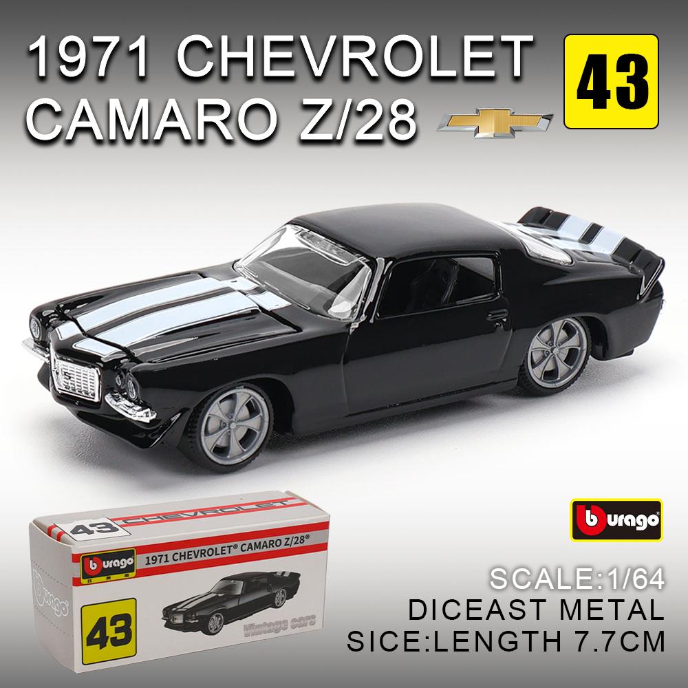 Burago 1:64 golf Porsche 911 Shelby Raventon Mustang Lamborghini Serie da Collezione Modello in Metallo Pressofuso Giocattolo Regalo per Bambini