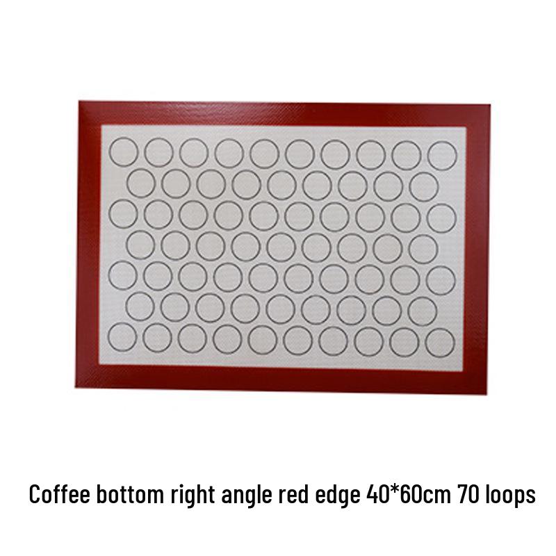 Coffee Silicone Baking Mat: 0.7mm Thick, Heat-Resistant, Platinum Silicone for Baking and Kneading