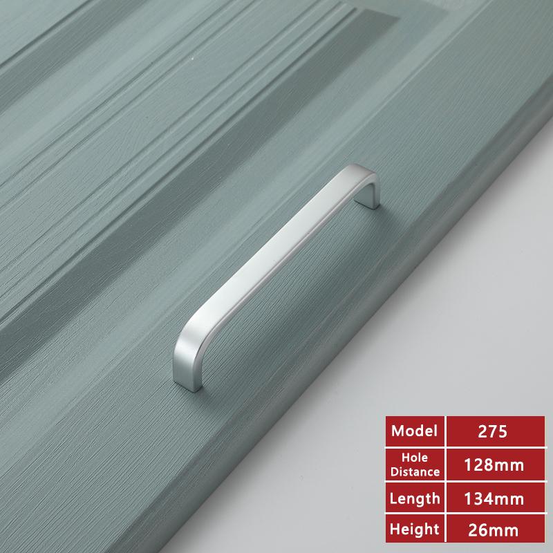 WV Aluminum Alloy Kitchen Cabinet Door Handles Silver Black Gold 96MM 320MM Door Straight Handles Pulls Knobs Furniture Hardware