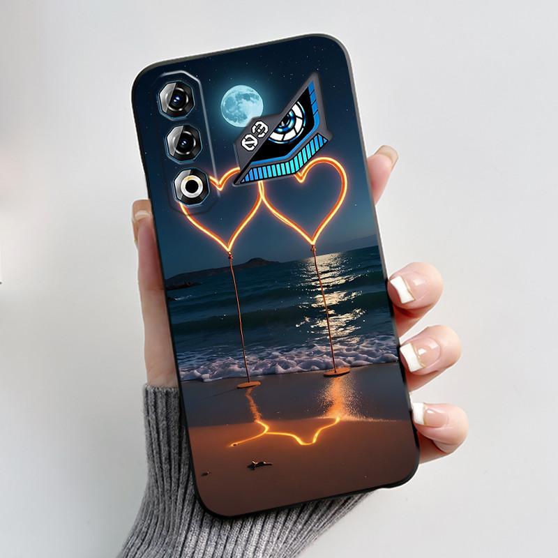 Für ZTE Nubia Neo 3 GT 5G Z2465N Hülle Süßes Kaninchen Schwarz Weiches TPU Silikon Stoßfeste Rückabdeckung Für ZTE Nubia NEO3 GT 5G Hülle