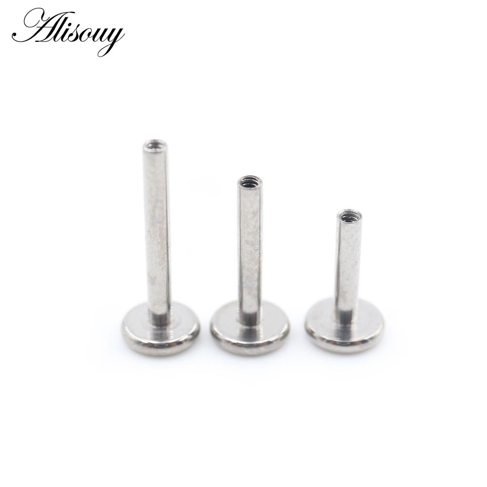 Alisouy 1 Stück G23 Titan Trichter Schraubgewinde Ohr Tragus Helix Bar Labret Lippenring Knorpel Ohrstecker Piercing Körperschmuck