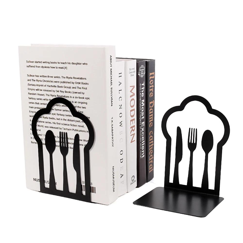 Tableware Hollow creative Bookends Personality Desktop Office Table Ornament Retractable Book Support Stationery Supplies
