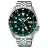 Seria SKX 100 metri rezistent la apă mișcare mecanică automată/manuală Curea din oțel ceas bărbătesc cadran verde SSK035