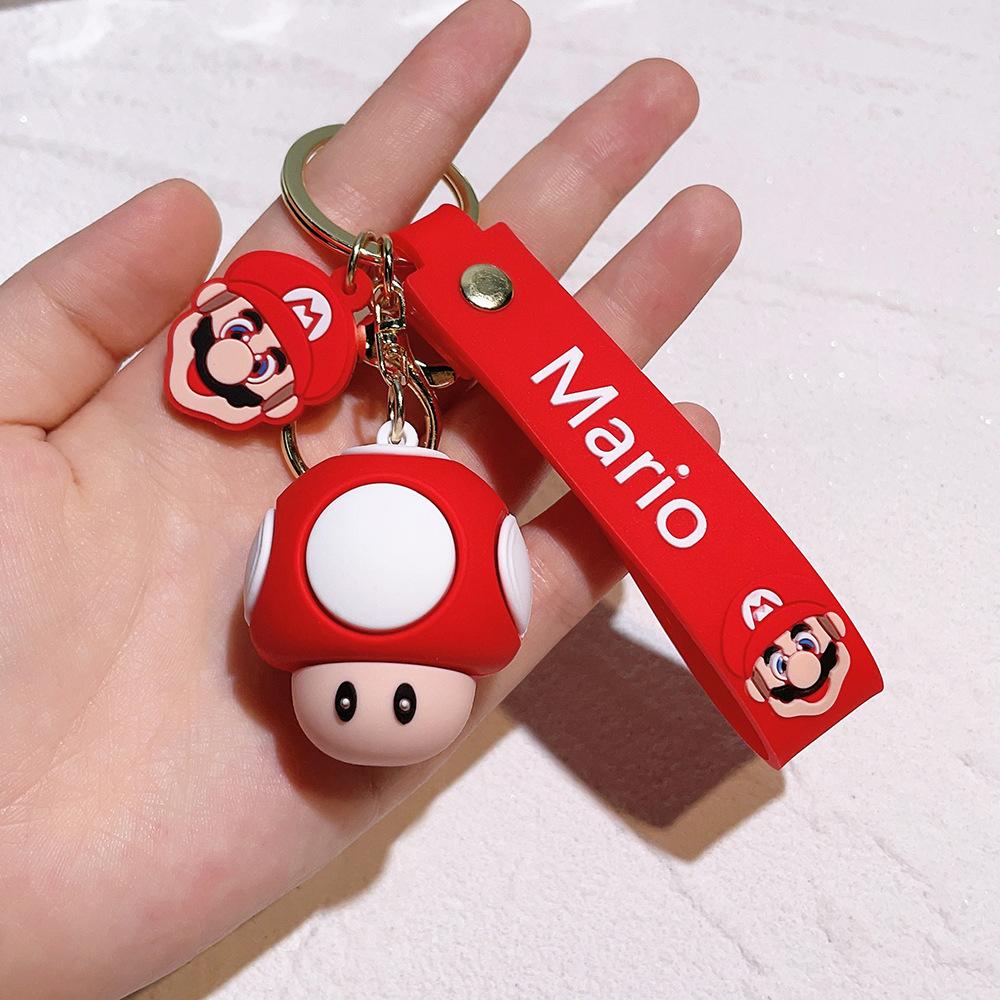27 Stile Super Mario Bros Schlüsselanhänger Actionfigur Niedlicher Cartoon-Charakter Spielzeugpuppe Modell Dekoration Kindergeburtstagsgeschenk