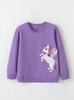 2026 New Little Pony Embroidered Girls' Hoodie - Autumn/Winter European & American Style