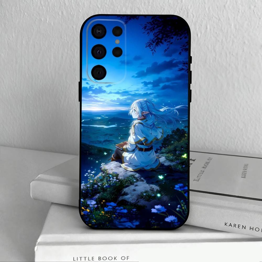 Manga Frieren Beyond Journeys End Phone Case For Samsung S25,S24,S21,S22,S23,S30,Ultra,S20,Plus,Others Soft Black Cover