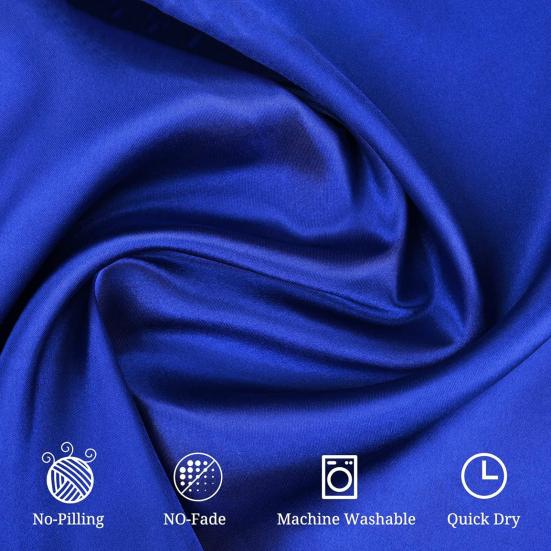 Dinner Napkin Satin Anti-wrinkle Surface Solid Color Washable Seamless Royal Shine Glamor Table Decor for Hotel Restaurant Dining Banquet Wedding