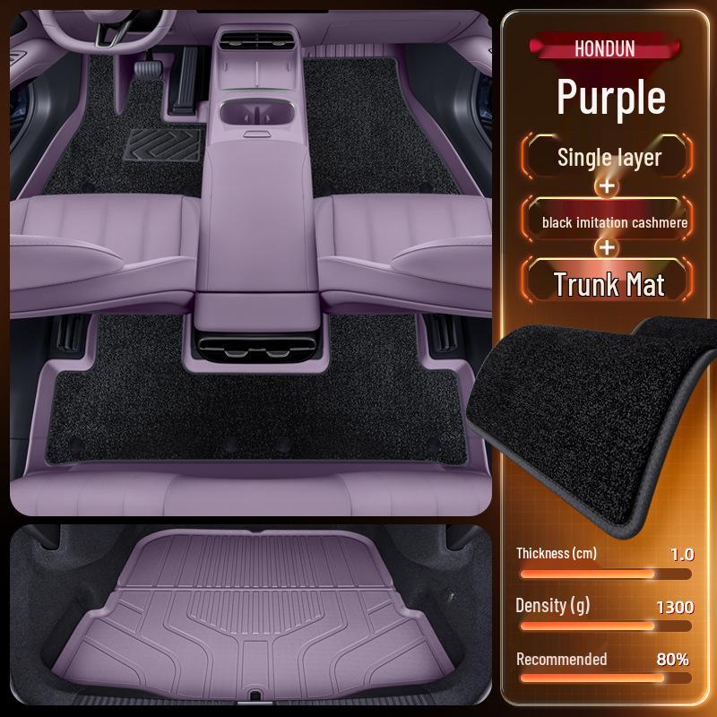 Dark Blue TPE Floor Mats for L06 - 2026 Car Interior Accessories