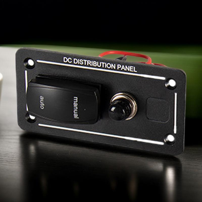 12V 24V Marine Automatic Shut off Device Bilge Pump Rocker Switch Auto/Manual Bilge Pump Switch Panel for Boat Yacht
