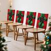 2/4/6pcs/set 45x55cm Christmas Bow Berries Chair Cover Table Decoration Dining Seat Chair Covers Dining Room Bar Party Banquate