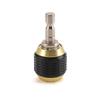 1/4" Hex Shank Anti-Slip Rubber Sleeve Quick Change Electric Drill to Screwdriver Adapter with Three-Jaw Chuck