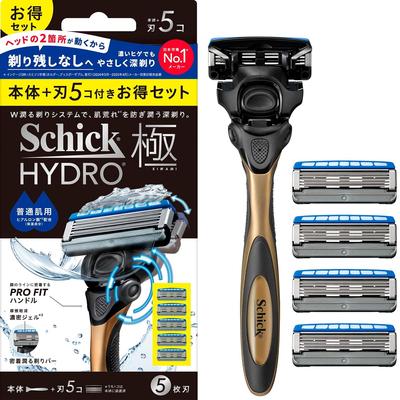 Schick Hydro Extreme Normal Skin Combo Pack (Main Unit + 5 Blades) Mens Razor