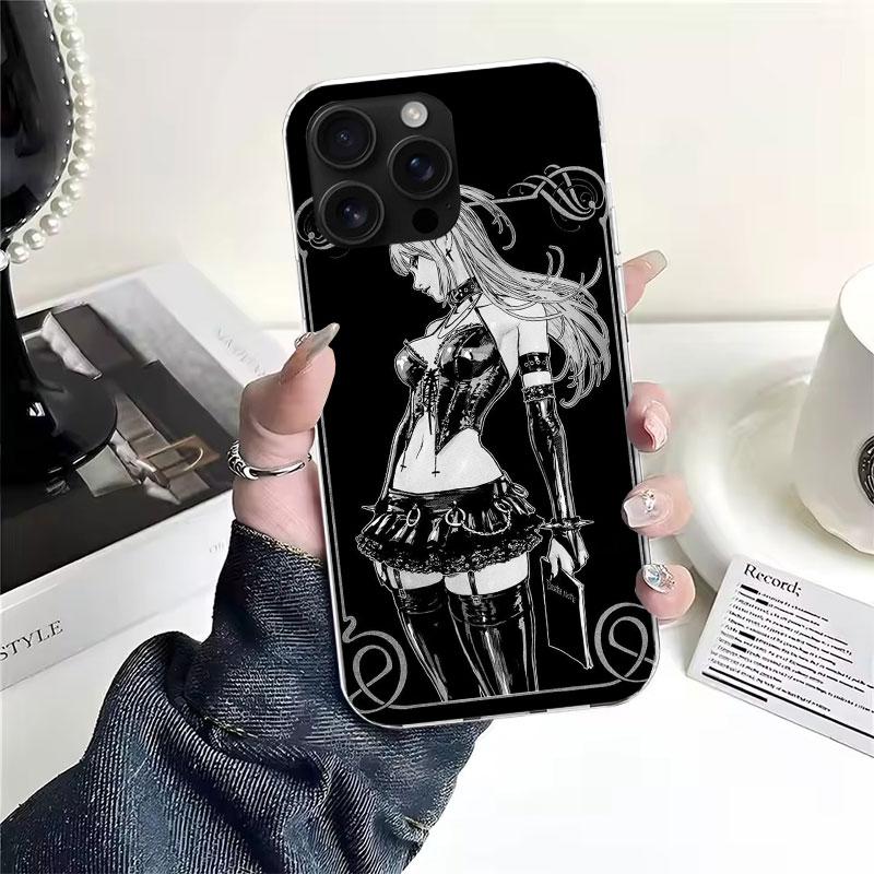 N-Note D-Death MisaMisa Soft Phone Case For IPhone 18 11 17 Air 16E 16 Pro Max 15 + 14 Plus 13 Mini 12 Apple 7 SE 8 Fundas Coque 11