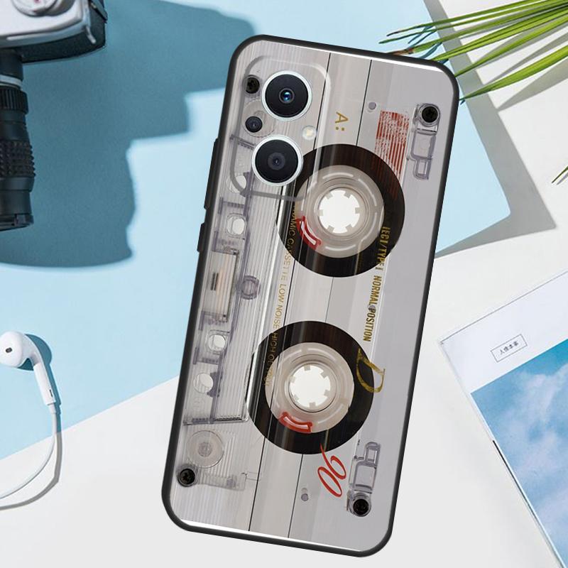 Cassette Tape Case For OPPO Reno 13 13F 12 11 F 8T 7 8 10 Pro OPPO Find X8 Pro X6 X3 X5 Lite Cover Funda
