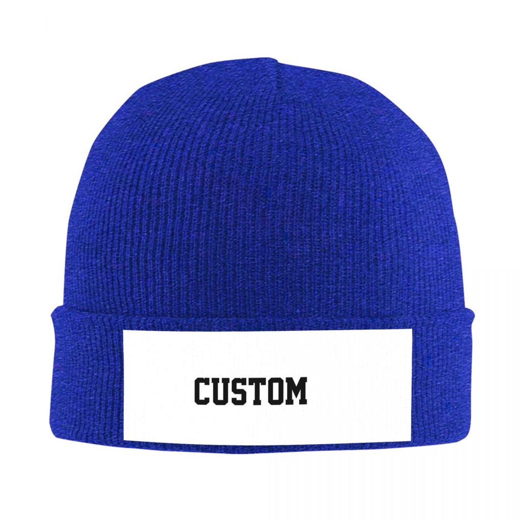Custom Logo Knitted Caps Women's Men's Beanie Autumn Winter Hats Warm Caps