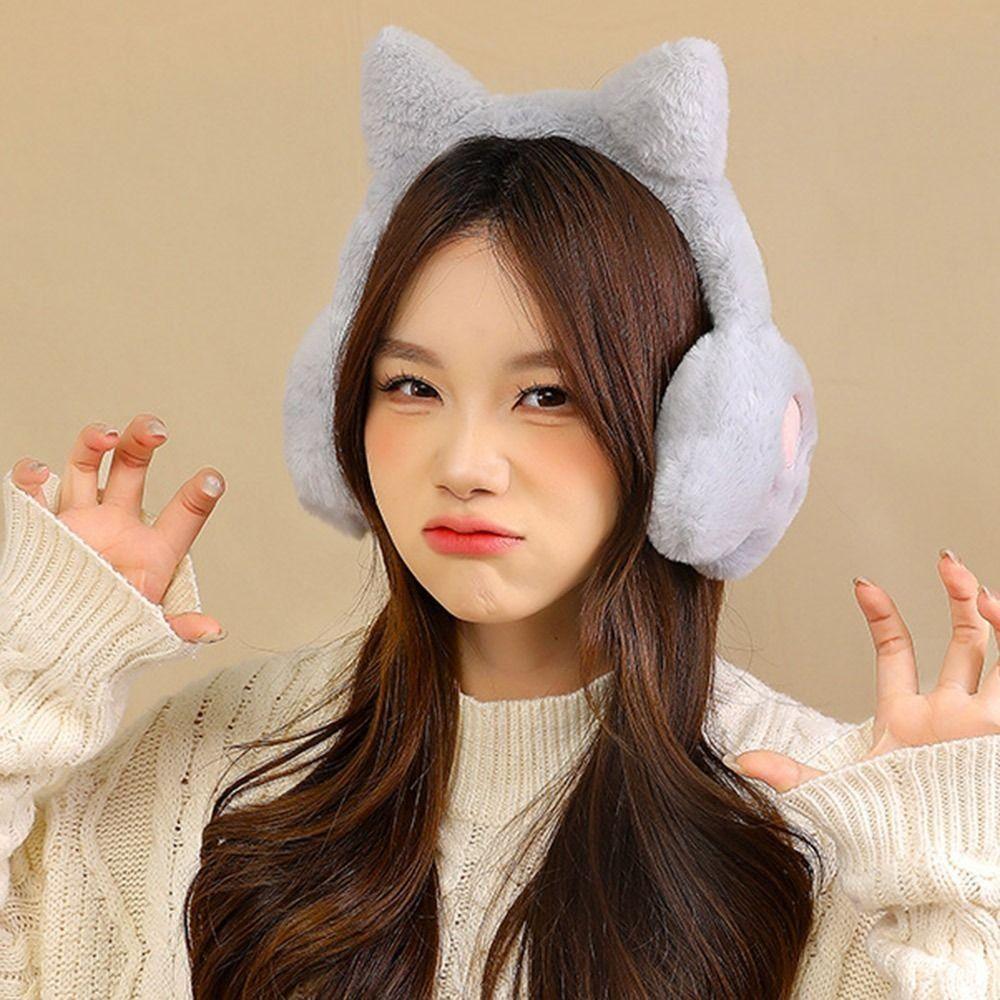 Cartoon Warm Ear Muffs Thickened Plush Ear Protection Accessories Plush Ear Cover  Women Girls