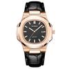 PLADEN Mens Quartz Watch Stainless Steel Waterproof Luminous Casual Sports Wristwatch