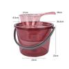 Yicang Transparent Plastic Household Bucket Set with Handle