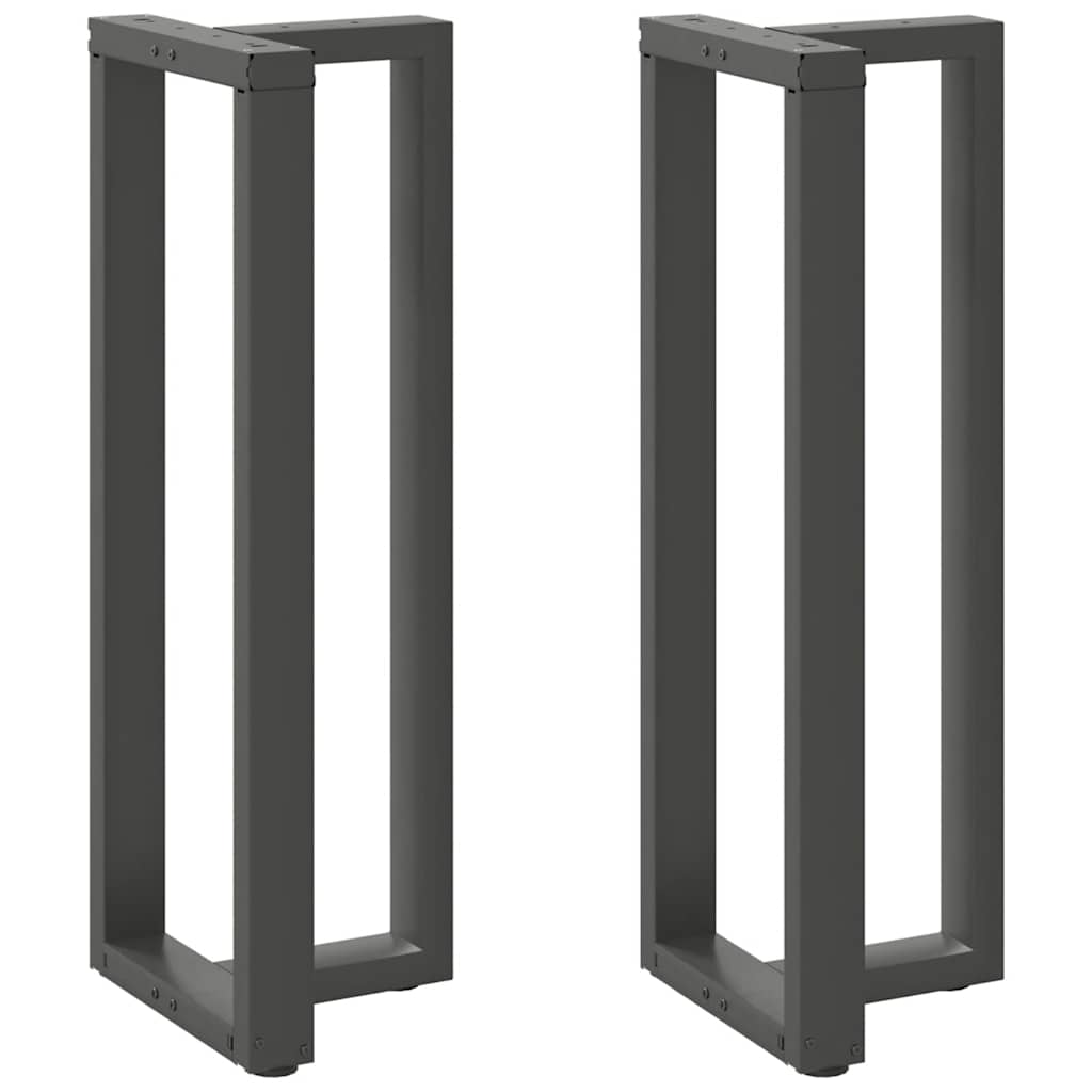 Vidaxl Nogi Do Stołu Barowego, 2 Szt., Antracyt, 40X35X(110-111) Cm