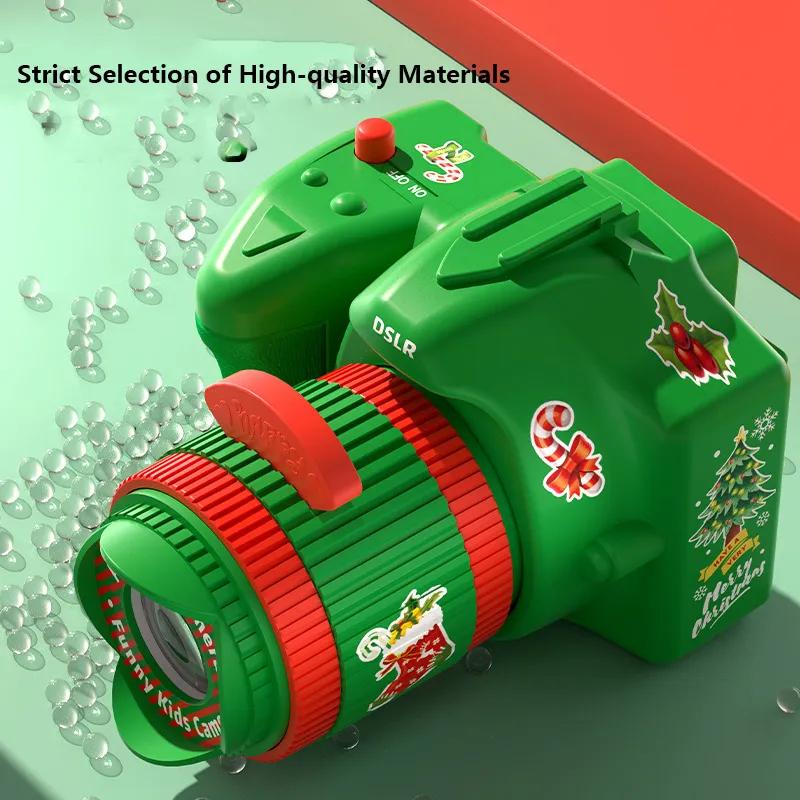Christmas Projection Toys Children Cartoon Light Up Santa Claus Pattern Games Early Education Christmas Projector Camera Gifts