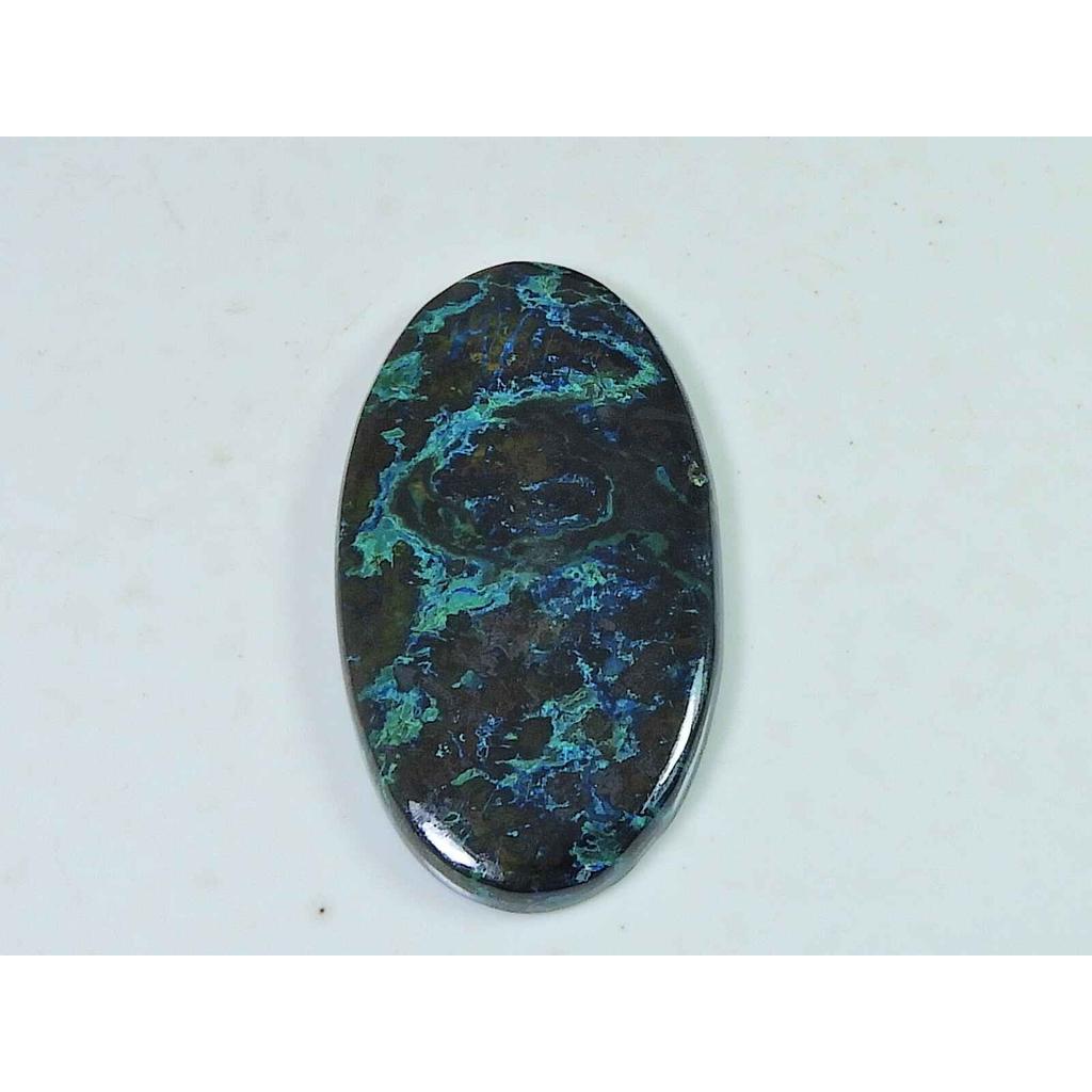 23X44X4MM Natural Shattuckite Oval Cabochon Loose Gemstone for Jewelry 62Cts SK-4477