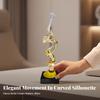 Transparente Harzskulptur Elegantes Tischornament Künstlerisch für Hotel, Lounge
