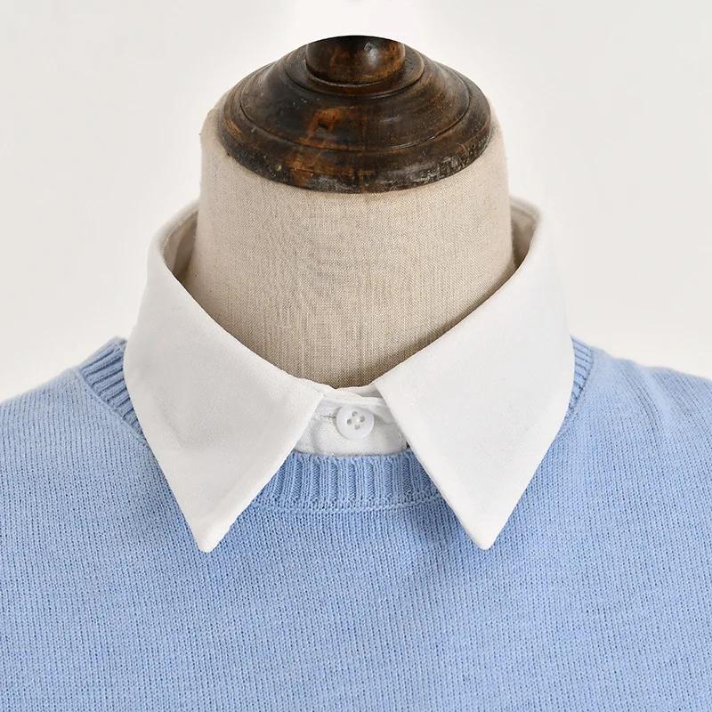 Camicia Monocolore alla Moda Colletto Finto Donna Colletti Staccabili per Uomo Collana a Revers Colletto Finto Revers Decorazione Top Blusa
