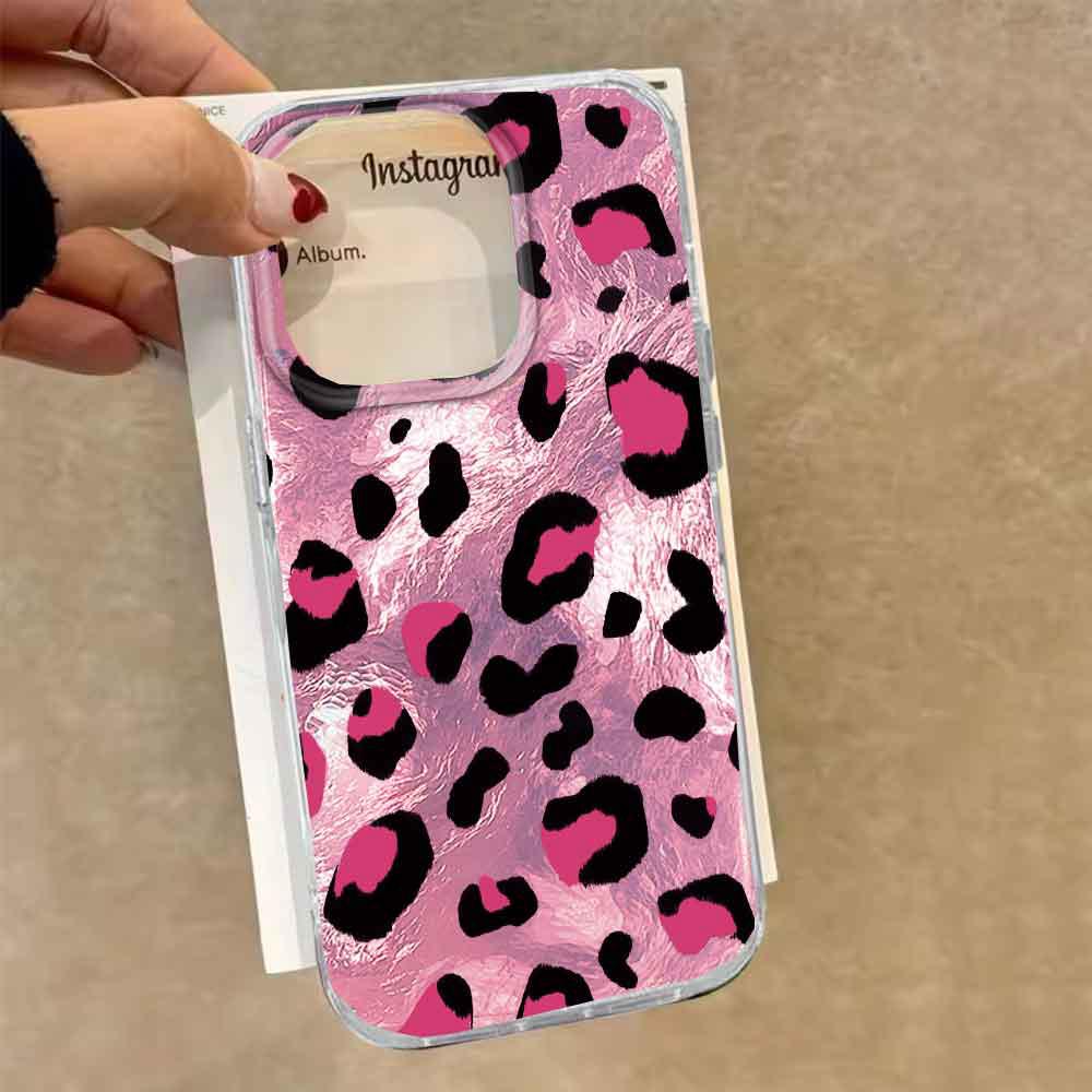 INS Korean Black Leopard Print Phone Case for iphone 17 Air 16 15 14 13 11 12 Pro Max 7 8 Plus X XS XR SE 2022 2020 16e Cover