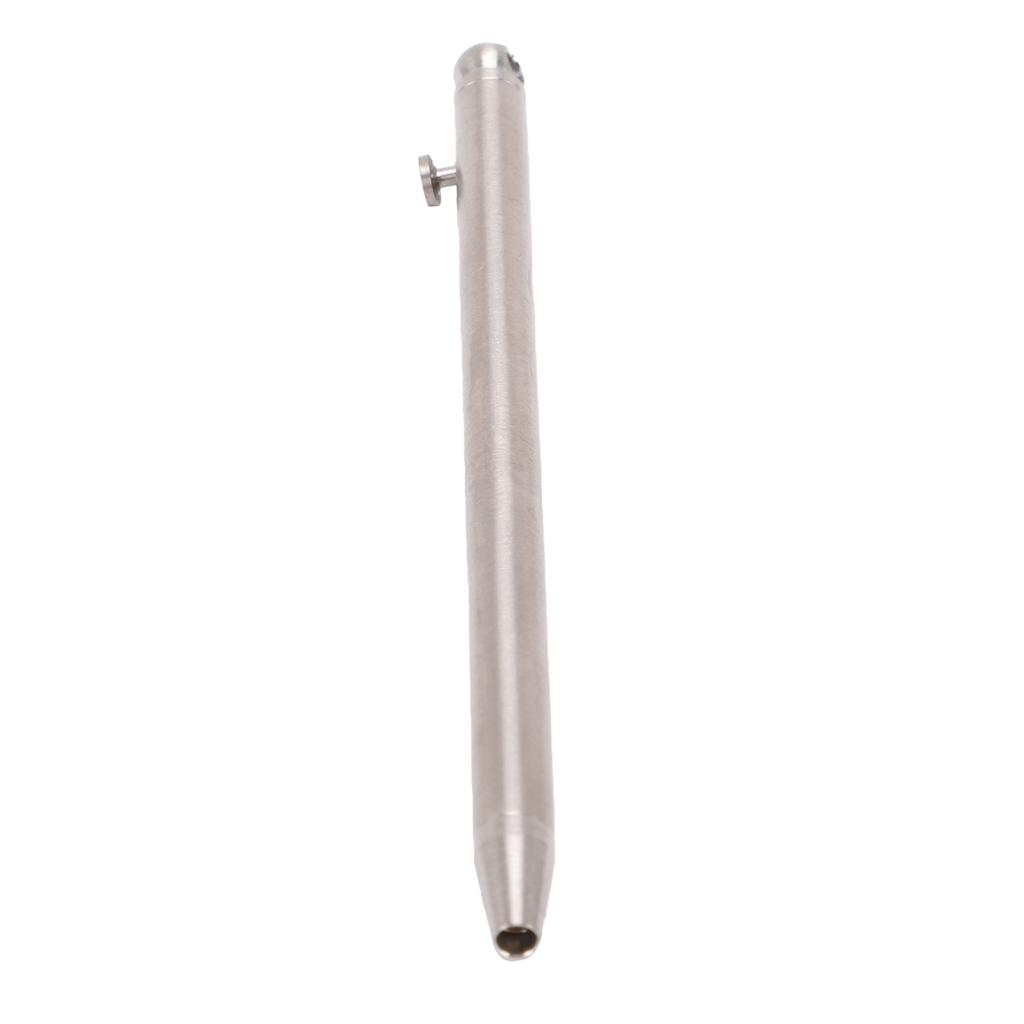 Mini Keychain Pen 0.5mm Tip Ti Alloy Portable Writing Ballpoint Pen with Black Refills