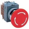 IDEC AVW401-R 1 Normally Closed Contact, 22 MM Diameter, 40 MM Mushroom, Push Button, PUSHLOCK Turn Reset, RED, Standard, TW Series
