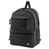 Vans Large Capacity Travel Commuter Polyester Backpack Regular Women backpack Black Checkered VN000GP1DWU