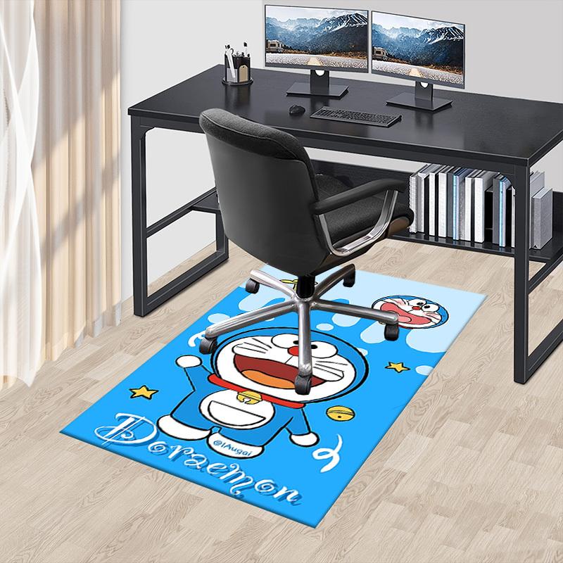 1pc Doraemon Carpet Anti Slip Polyester Floor Mat for office.Bedroom