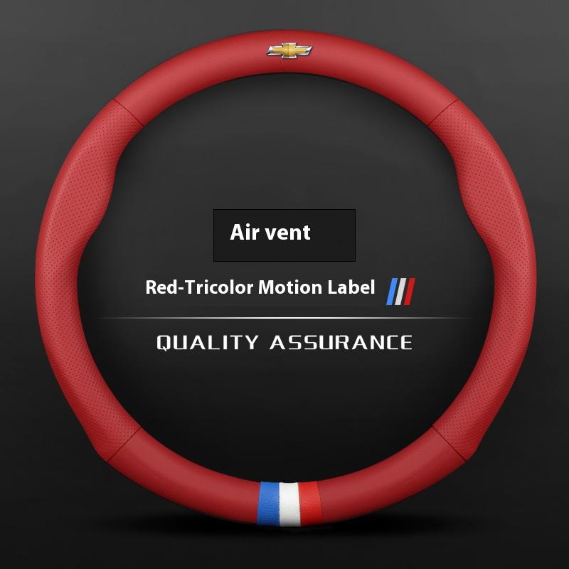 Leather Car Steering Wheel Cover For Chevrolet Malibu Sail Equinox Cruze Cavalier Menlo Bolt Aveo Onix Capti Cavalier Accessorie