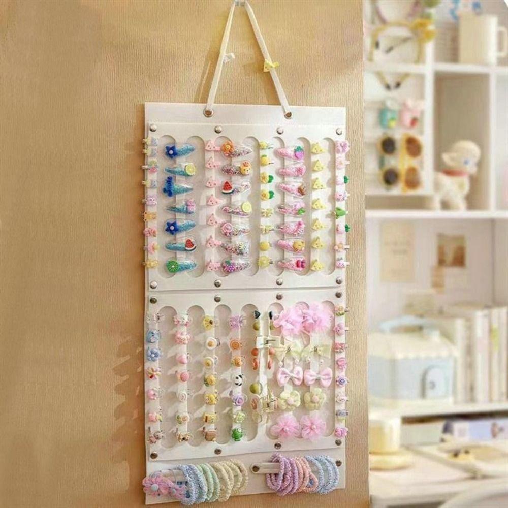 Large Capacity Hair Clip Organizer Space-Saving Headband Holder  Baby Girl's Room