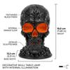 Halloween Skull Light Resin Garden Decor With Led For Outdoor Yard Ambiance