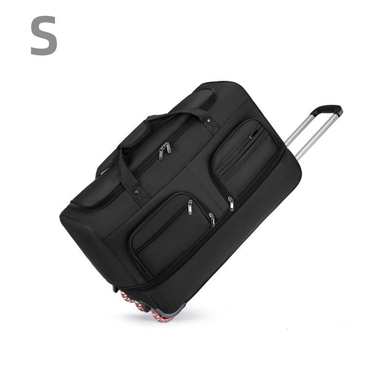Reisetasche mit erhöhter Kapazität, multifunktionale, zusammenklappbare und erweiterbare Gepäcktasche für College-Studenten, Trolley-Tasche für lange Strecken