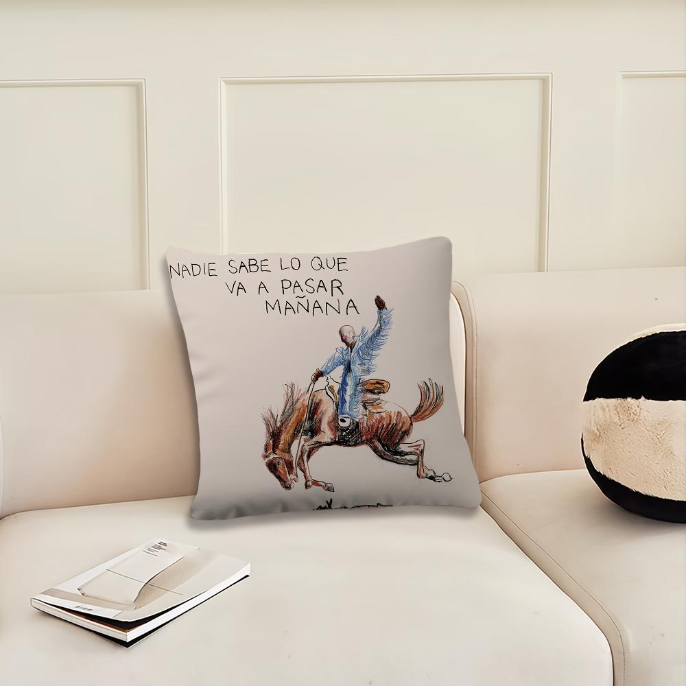 Rapper B-Bad Music B-Bunny cushion cover Pillow Cover Decoration Room Home Sofa living Office Car Nordic Simplicity