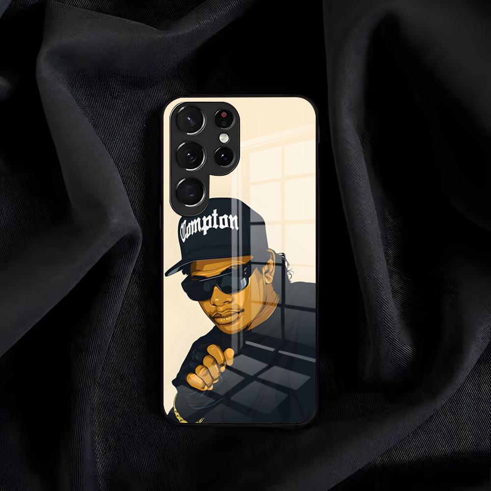 Rapper E-Eazy-E Phone Case For Samsung S26 S25 Edge S24 S23 S22 S21 S20 Ultra Plus FE Glass Cover Galaxy S26 Plus