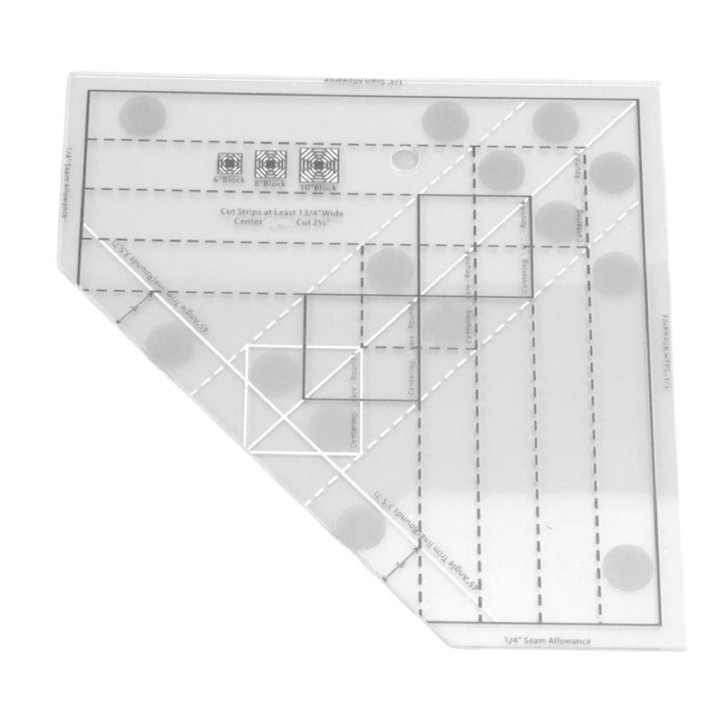 Raster Quiltlineal Professionelles Acryl Präzise Skala Haushaltsnählineal für DIY Nähen