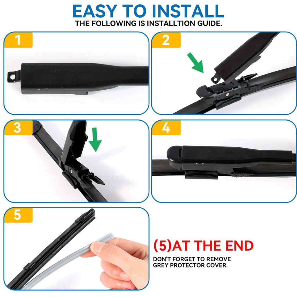 For Nissan Qashqai Dualis J10 2006-2013 2007 2008 2009 2010 2011 Wiper Front Wiper Blades Windshield Windscreen Window 24"+16"