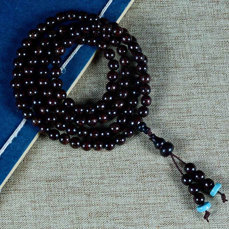 Bransoletka z mikrolistkowego sandałowca czerwonego o wysokiej gęstości, stary materiał Wenus