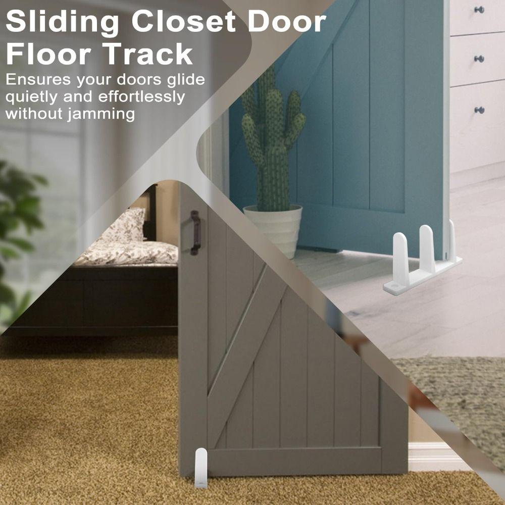 4pcs Easy Installation Cabinet Sliding Door Guide Sliding Closet Door Guide  Smooth Operation