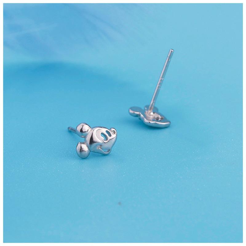 Fashion Simple Cartoon Mickey Mouse Hollow Small Stud Earrings For Women