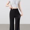 Women's High-Waisted Slim-Fit Flared Commuter Trousers
