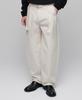 Belted Semi-Balloon Denim Pants [Cream]