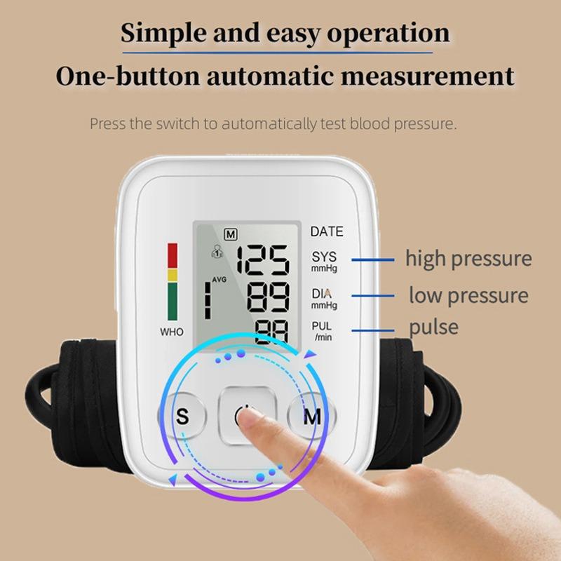Electronic sphygmomanometer Household blood pressure measuring instrument Intelligent voice electronic sphygmomanometer